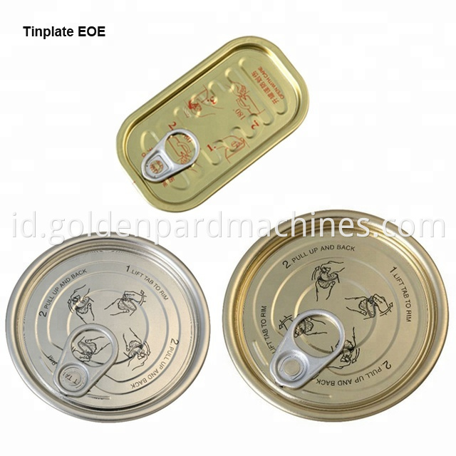 Tinplate Canned Food/Fruit Juice Easy Open End/Tutup Membuat Jalur Produksi Mesin